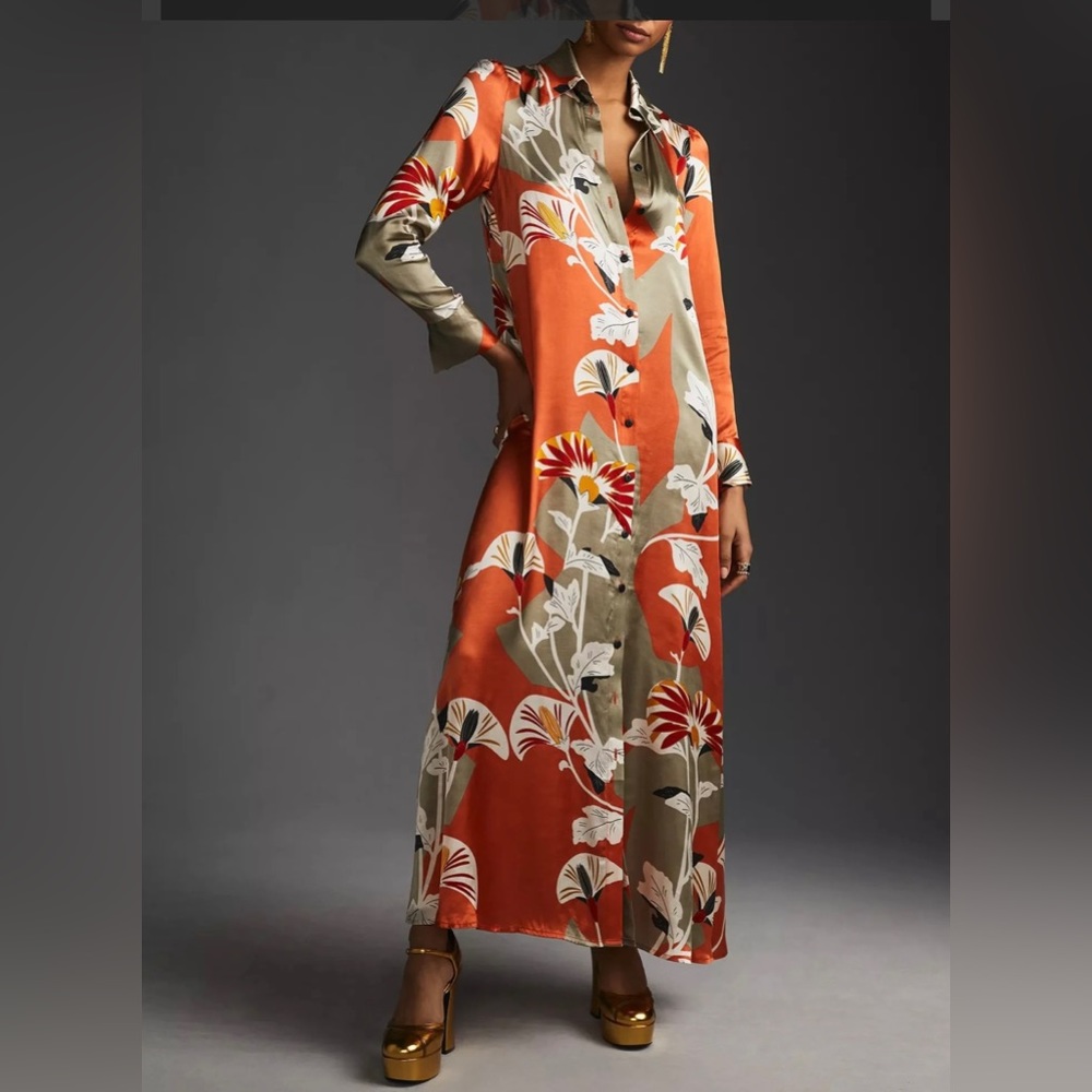 Corey Lynn Calter maxi shirt dress from Anthropologie. Small. New with tags.